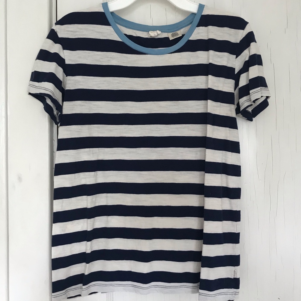 Levi’s Navy Blue & White Striped T Shirt Womens XS